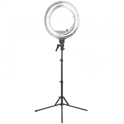 LAMPA PIERŚCIENIOWA RING LIGHT 18" 55W FLUORESCENT BIAŁA + STATYW